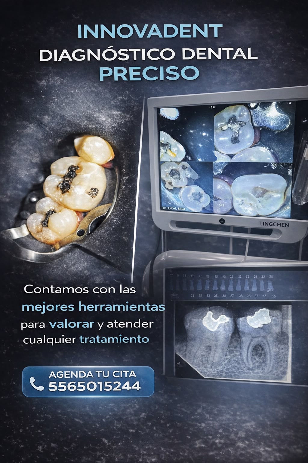 Consultorio real de Innovadent para valoración y diagnóstico